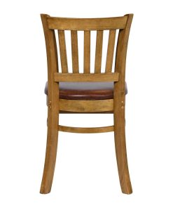 Turin Dining Table with 4 Manhattan Chairs in Weathered Oak with Bison Espresso (JA216)