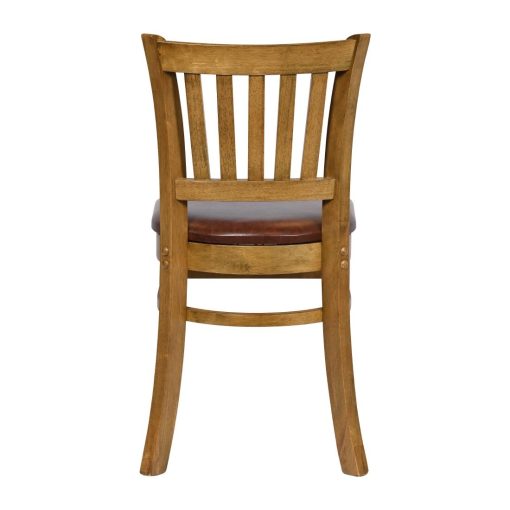 Turin Dining Table with 4 Manhattan Chairs in Weathered Oak with Bison Espresso (JA216)