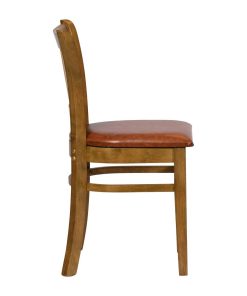 Turin Dining Table with 4 Manhattan Dining Chairs Weathered Oak with Bison Tan (JA217)