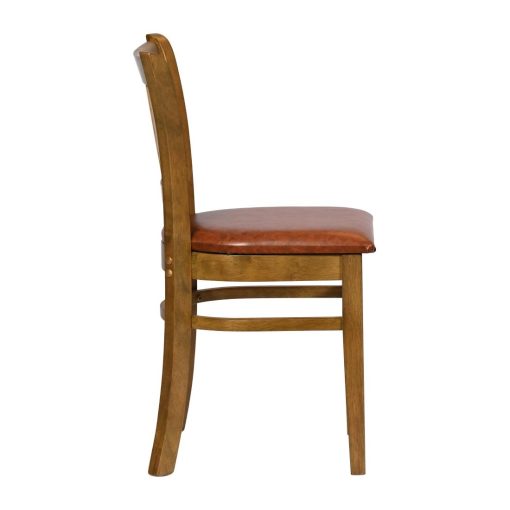 Turin Dining Table with 4 Manhattan Dining Chairs Weathered Oak with Bison Tan (JA217)