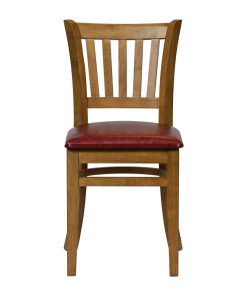 Turin Dining Table with 4 Manhattan Dining Chairs Weathered Oak with Bison Bordeaux (JA219)