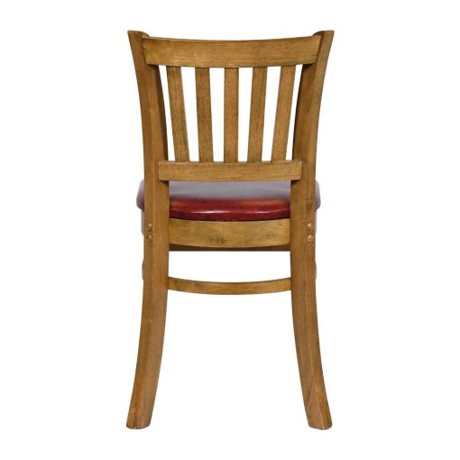 Turin Dining Table with 4 Manhattan Dining Chairs Weathered Oak with Bison Bordeaux (JA219)