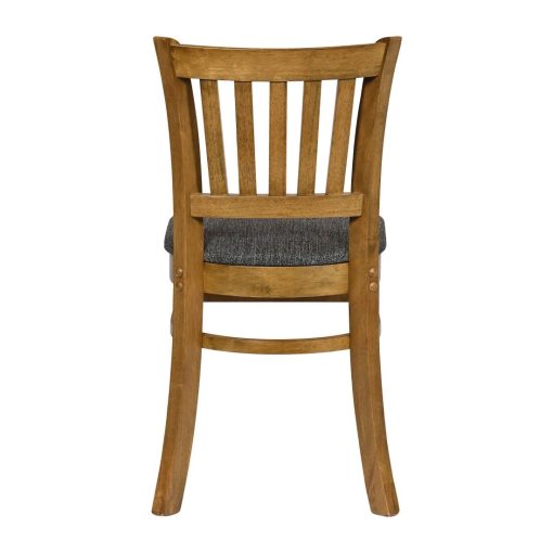 Turin Dining Table with 4 Manhattan Chairs in Weathered Oak with Shetland Smoke (JA221)