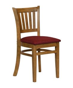 Turin Dining Table with 4 Manhattan Chairs Weathered Oak with Shetland Scarlett (JA222)