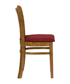 Turin Dining Table with 4 Manhattan Chairs Weathered Oak with Shetland Scarlett (JA222)