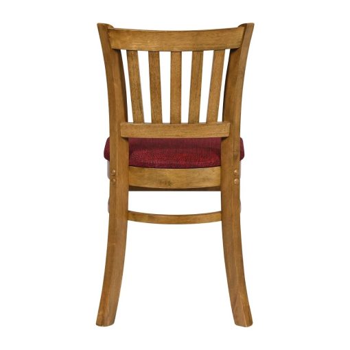 Turin Dining Table with 4 Manhattan Chairs Weathered Oak with Shetland Scarlett (JA222)