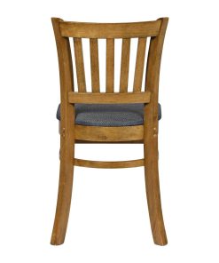Turin Dining Table with 4 Manhattan Chairs in Weathered Oak with Shetland Sea (JA223)