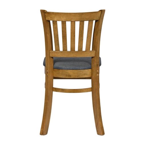 Turin Dining Table with 4 Manhattan Chairs in Weathered Oak with Shetland Sea (JA223)