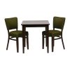 Pimlico Dining Table with 2 Oregon Chairs Set in Dark Walnut and Shetland Forest (JA226)
