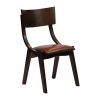 Chelsea Dining Chairs in Dark Walnut with Bison Espresso Seats 6 Pack (JA240)