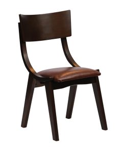 Chelsea Dining Chairs in Dark Walnut with Bison Espresso Seats 6 Pack (JA240)