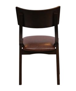 Chelsea Dining Chairs in Dark Walnut with Bison Espresso Seats 6 Pack (JA240)