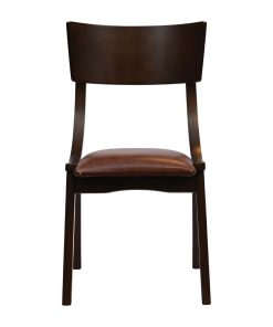 Chelsea Dining Chairs in Dark Walnut with Bison Espresso Seats 6 Pack (JA240)