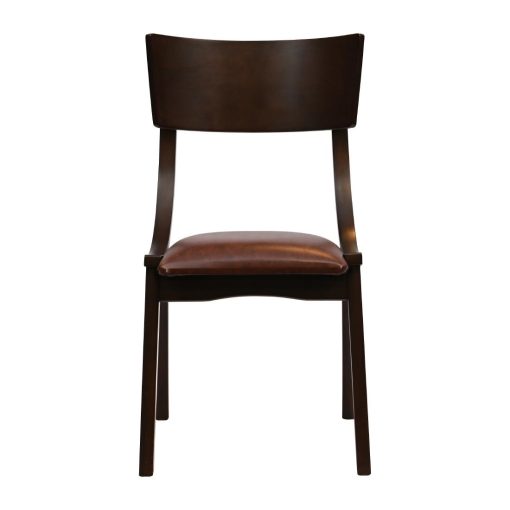 Chelsea Dining Chairs in Dark Walnut with Bison Espresso Seats 6 Pack (JA240)
