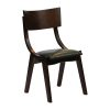 Chelsea Dining Chairs in Dark Walnut with Bison Cedar Seats 6 Pack (JA242)