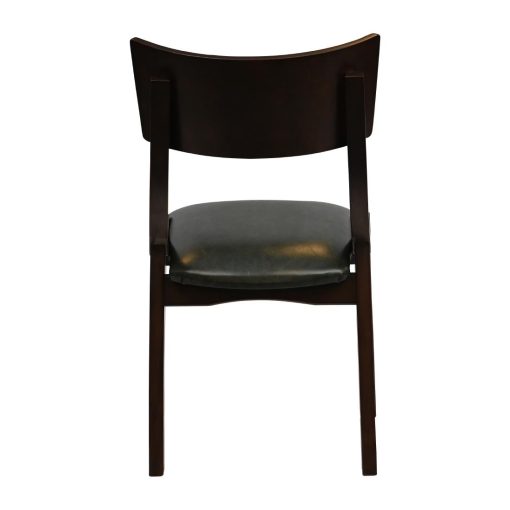 Chelsea Dining Chairs in Dark Walnut with Bison Cedar Seats 6 Pack (JA242)