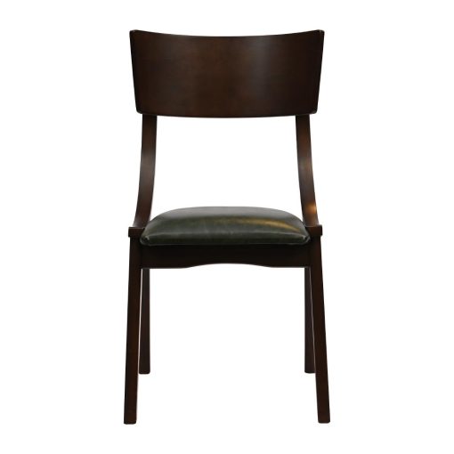 Chelsea Dining Chairs in Dark Walnut with Bison Cedar Seats 6 Pack (JA242)