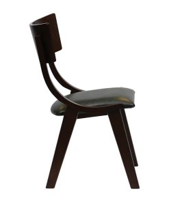 Chelsea Dining Chairs in Dark Walnut with Bison Cedar Seats 6 Pack (JA242)