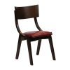 Chelsea Dining Chairs in Dark Walnut with Bison Bordeaux Seats 6 Pack (JA243)