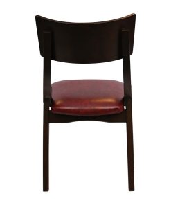 Chelsea Dining Chairs in Dark Walnut with Bison Bordeaux Seats 6 Pack (JA243)