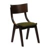 Chelsea Dining Chairs in Dark Walnut with Shetland Forest Seats 6 Pack (JA244)
