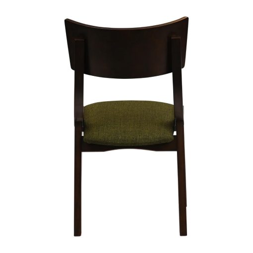 Chelsea Dining Chairs in Dark Walnut with Shetland Forest Seats 6 Pack (JA244)