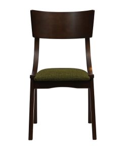 Chelsea Dining Chairs in Dark Walnut with Shetland Forest Seats 6 Pack (JA244)