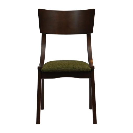 Chelsea Dining Chairs in Dark Walnut with Shetland Forest Seats 6 Pack (JA244)