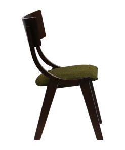 Chelsea Dining Chairs in Dark Walnut with Shetland Forest Seats 6 Pack (JA244)