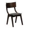Chelsea Dining Chairs in Dark Walnut with Shetland Smoke Seats 6 Pack (JA245)