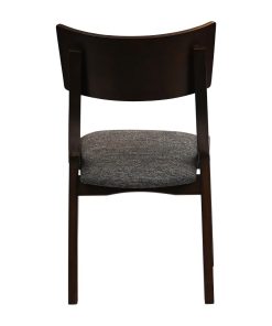 Chelsea Dining Chairs in Dark Walnut with Shetland Smoke Seats 6 Pack (JA245)