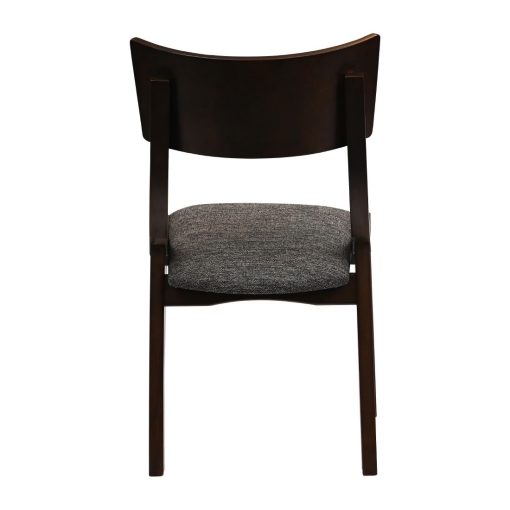 Chelsea Dining Chairs in Dark Walnut with Shetland Smoke Seats 6 Pack (JA245)