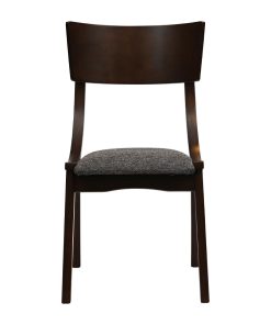 Chelsea Dining Chairs in Dark Walnut with Shetland Smoke Seats 6 Pack (JA245)