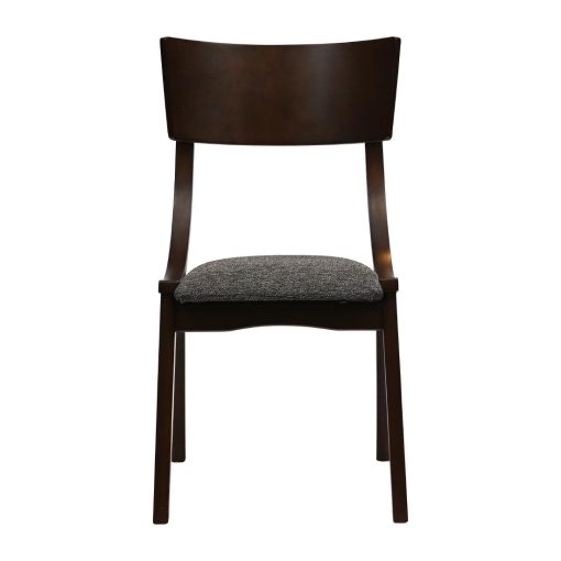 Chelsea Dining Chairs in Dark Walnut with Shetland Smoke Seats 6 Pack (JA245)