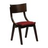 Chelsea Dining Chairs in Dark Walnut with Shetland Scarlett Seats 6 Pack (JA246)