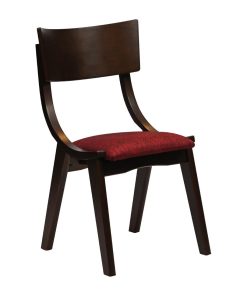 Chelsea Dining Chairs in Dark Walnut with Shetland Scarlett Seats 6 Pack (JA246)