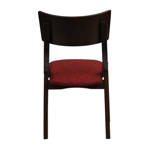 Chelsea Dining Chairs in Dark Walnut with Shetland Scarlett Seats 6 Pack (JA246)