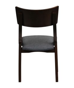 Chelsea Dining Chairs in Dark Walnut with Shetland Sea Seats 6 Pack (JA247)