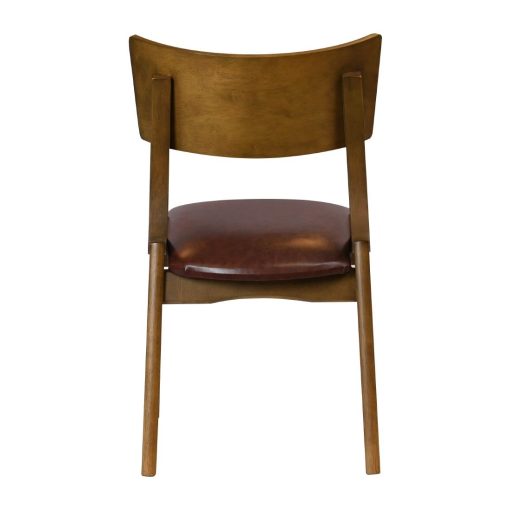 Chelsea Dining Chairs in Weathered Oak with Bison Espresso Seats 6 Pack (JA248)