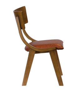 Chelsea Dining Chairs in Weathered Oak with Bison Tan Seats 6 Pack (JA249)