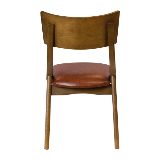 Chelsea Dining Chairs in Weathered Oak with Bison Tan Seats 6 Pack (JA249)