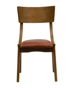 Chelsea Dining Chairs in Weathered Oak with Bison Tan Seats 6 Pack (JA249)