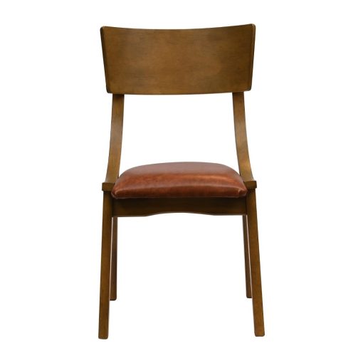 Chelsea Dining Chairs in Weathered Oak with Bison Tan Seats 6 Pack (JA249)