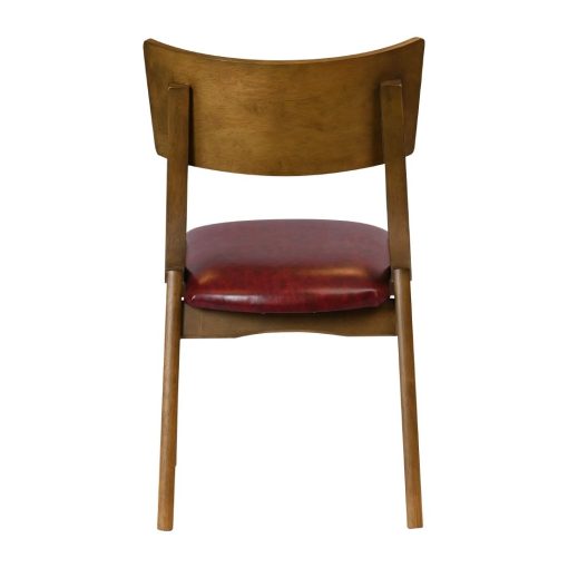 Chelsea Dining Chairs in Weathered Oak with Bison Bordeaux Seats 6 Pack (JA251)
