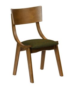 Chelsea Dining Chairs in Weathered Oak with Shetland Forest Seats 6 Pack (JA252)