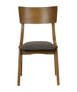 Chelsea Dining Chairs in Weathered Oak with Shetland Smoke Seats 6 Pack (JA253)