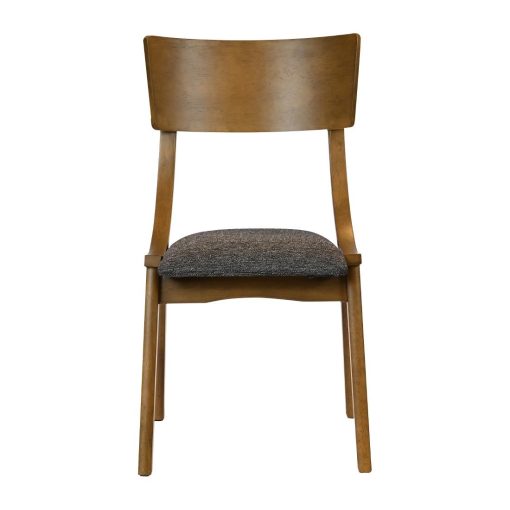 Chelsea Dining Chairs in Weathered Oak with Shetland Smoke Seats 6 Pack (JA253)