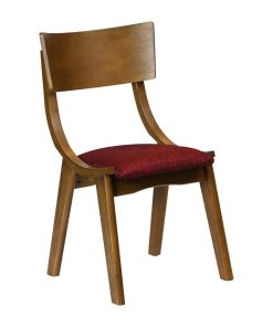Chelsea Dining Chairs in Weathered Oak with Shetland Scarlett Seats 6 Pack (JA254)