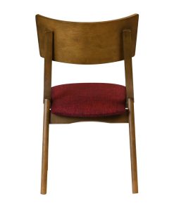 Chelsea Dining Chairs in Weathered Oak with Shetland Scarlett Seats 6 Pack (JA254)