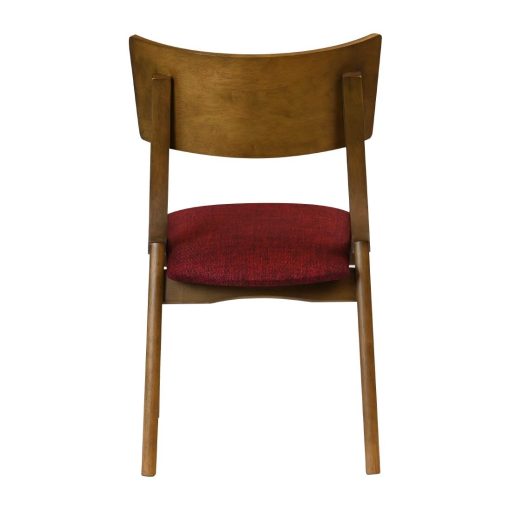 Chelsea Dining Chairs in Weathered Oak with Shetland Scarlett Seats 6 Pack (JA254)